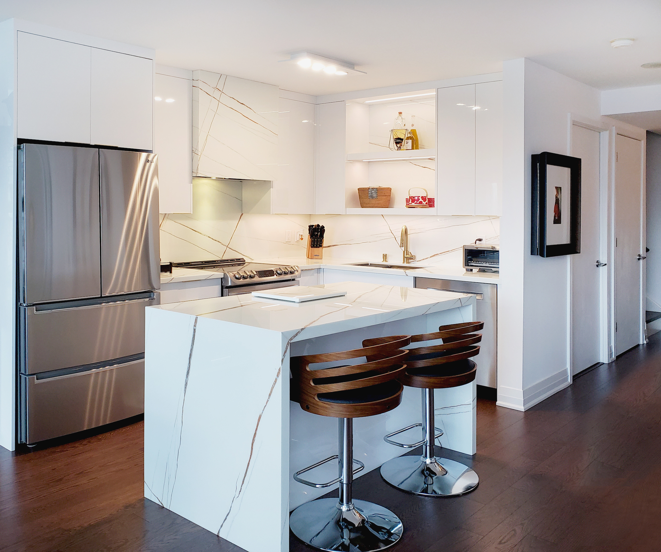 Before and after kitchen renovations