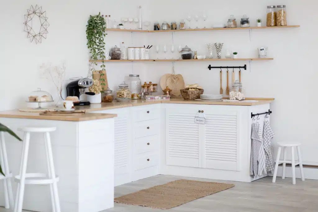 white rural kitchen design